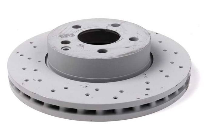 Mercedes Disc Brake Rotor - Front (295mm) (Cross-drilled)